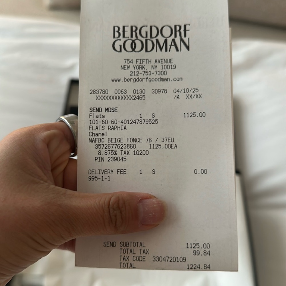 NWT Chanel raffia ballet flat- size 7 - Picture 4 of 10